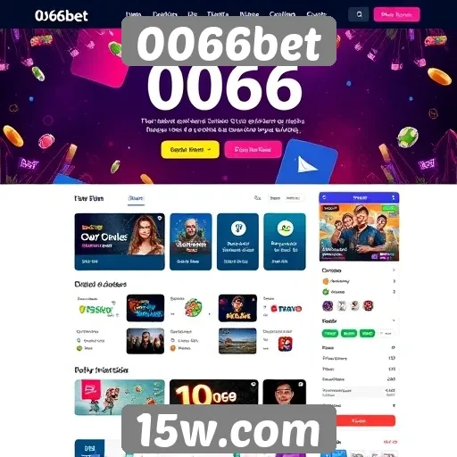 Interface e design do site 0066bet